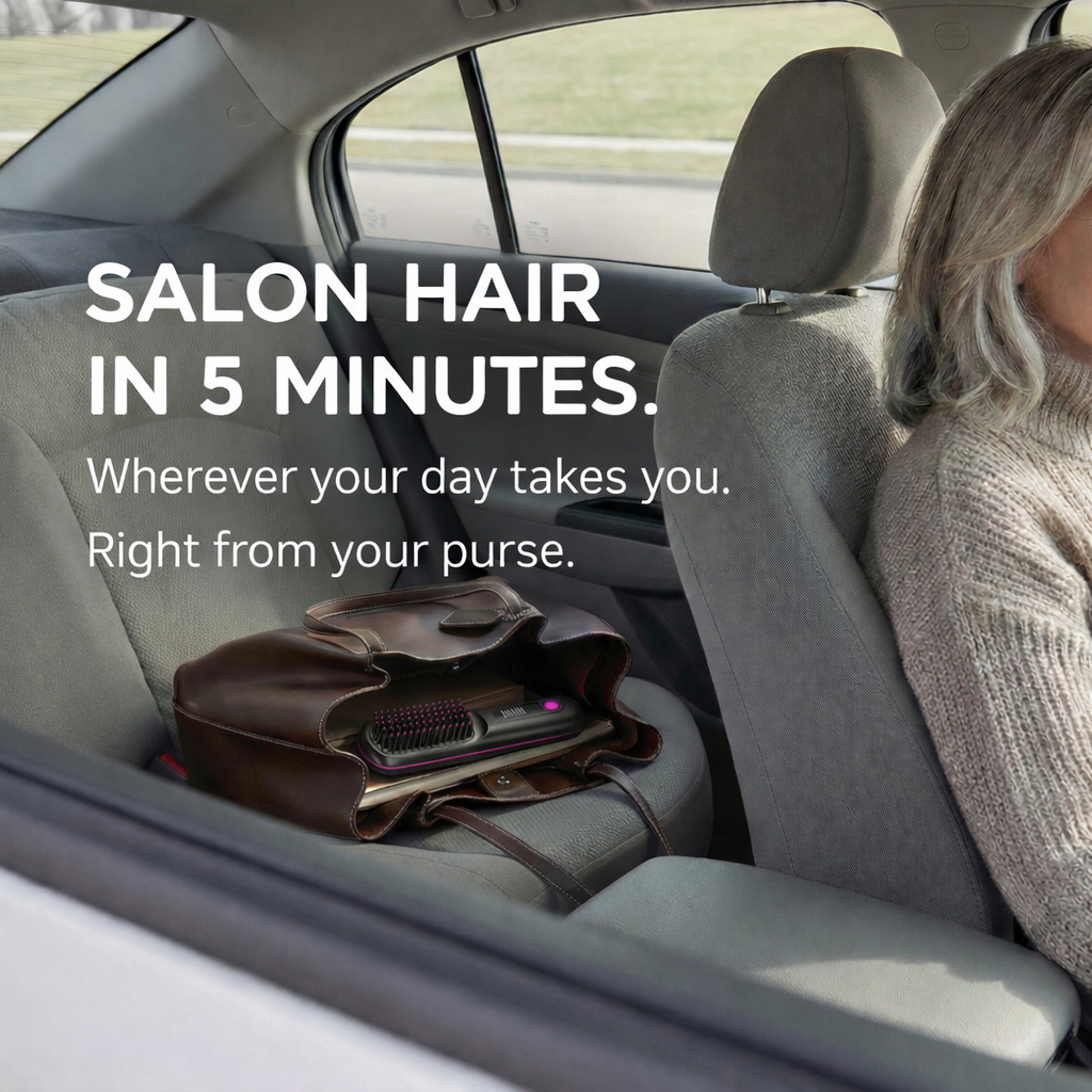 SilkBrush GO - Salon-Smooth Hair in 5 Minutes On The Go