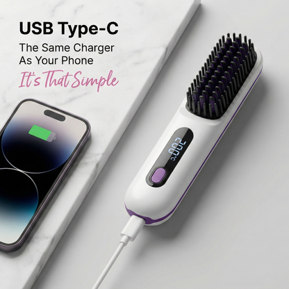 SilkBrush GO - Salon-Smooth Hair in 5 Minutes On The Go