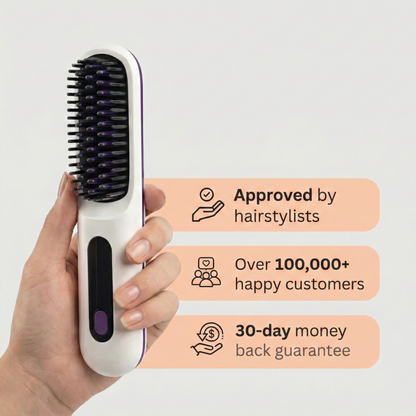 SilkBrush GO - Salon-Smooth Hair in 5 Minutes On The Go